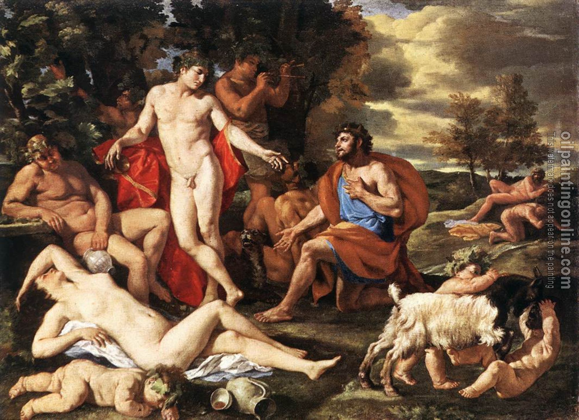 Poussin, Nicolas - Midas and Bacchus